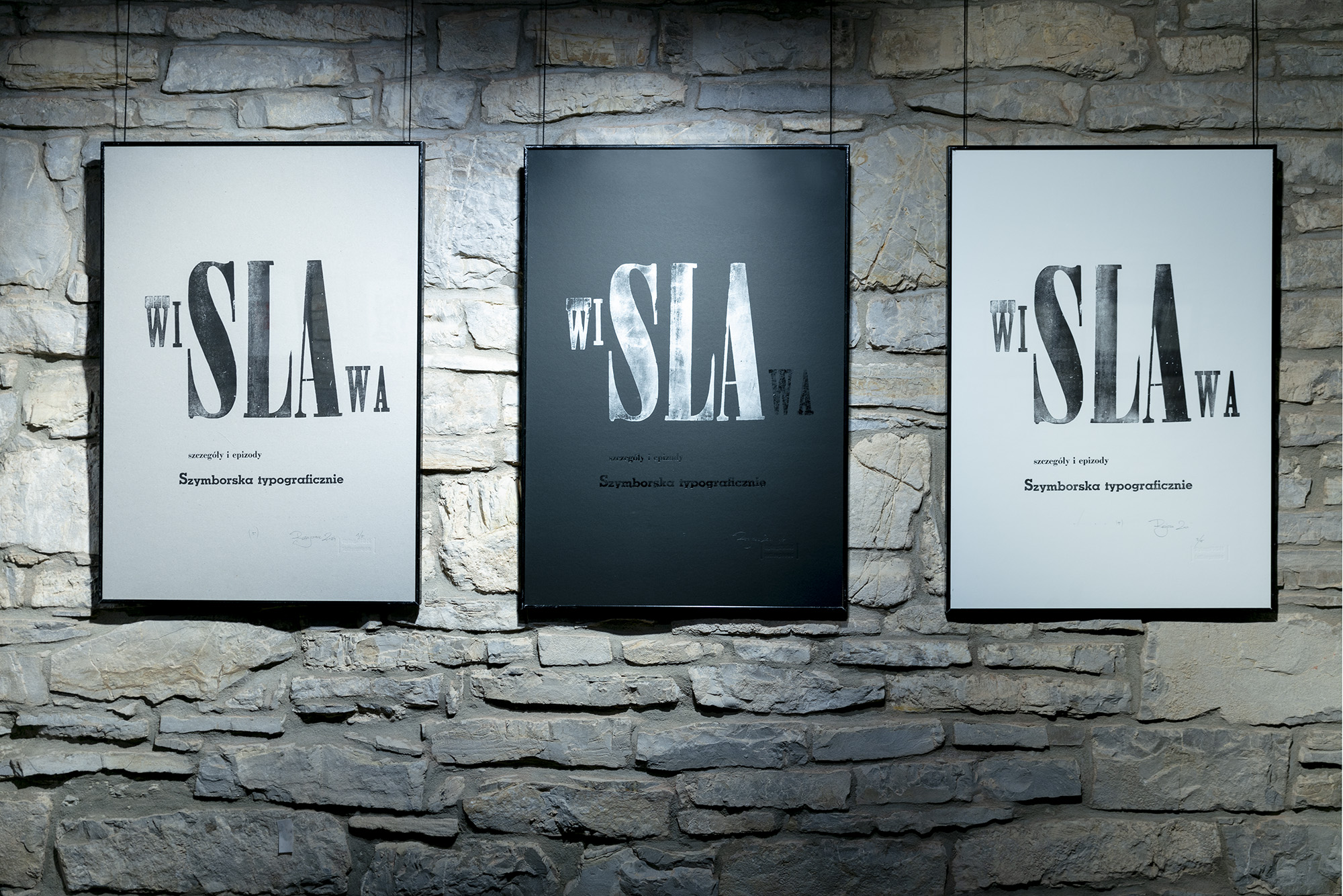 Wislawa. Details and episodes. Szymborska letterpress